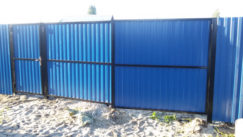 Синий забор в Тюмени по цене производителя. Фото 4.